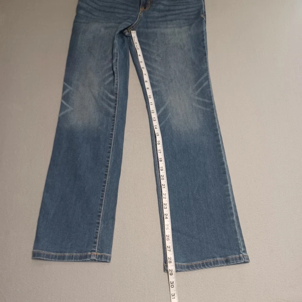 Cat & Jack Jeans Boys 16 Blue Straight Stretch Adjustable Waist 046123953